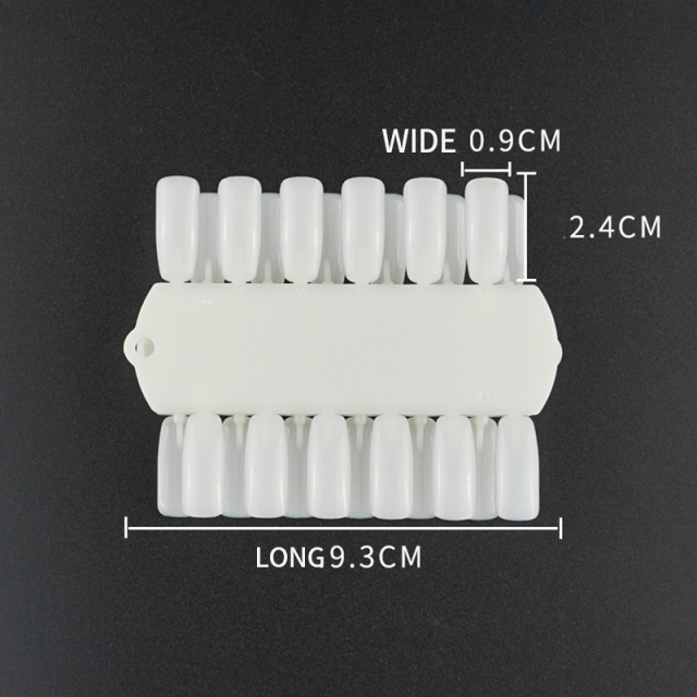 Manicure nail plate double-row nail plate color card sample shows fake nails patch shell transparent practice nail plate