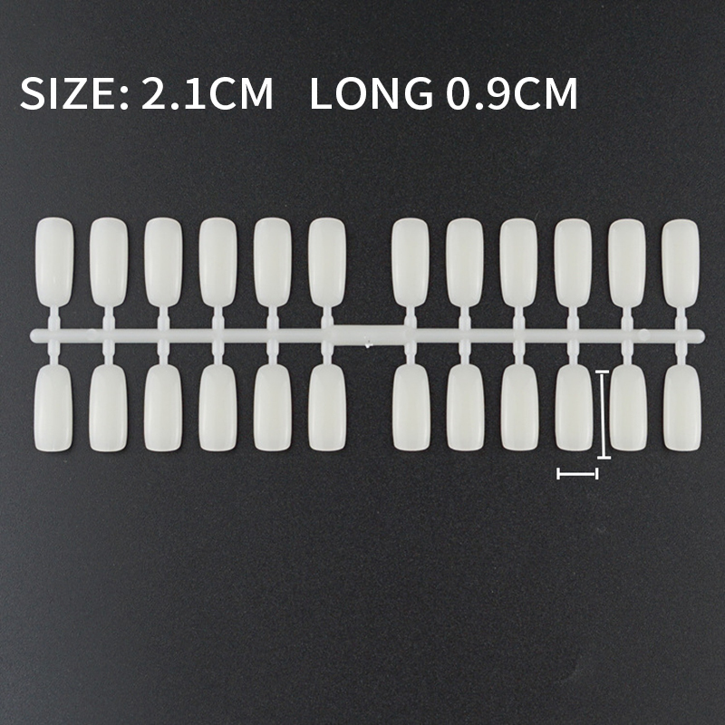 240 Tips Square False Nail Tips Professional Acrylic Nails Color Chart Display Practice Card Board Nail Color Chart Display