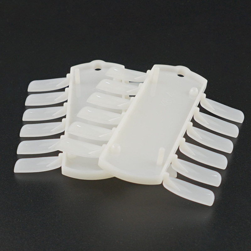Manicure nail plate double-row nail plate color card sample shows fake nails patch shell transparent practice nail plate