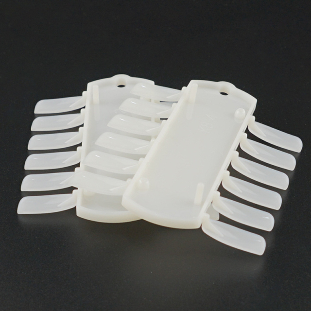 Manicure nail plate double-row nail plate color card sample shows fake nails patch shell transparent practice nail plate