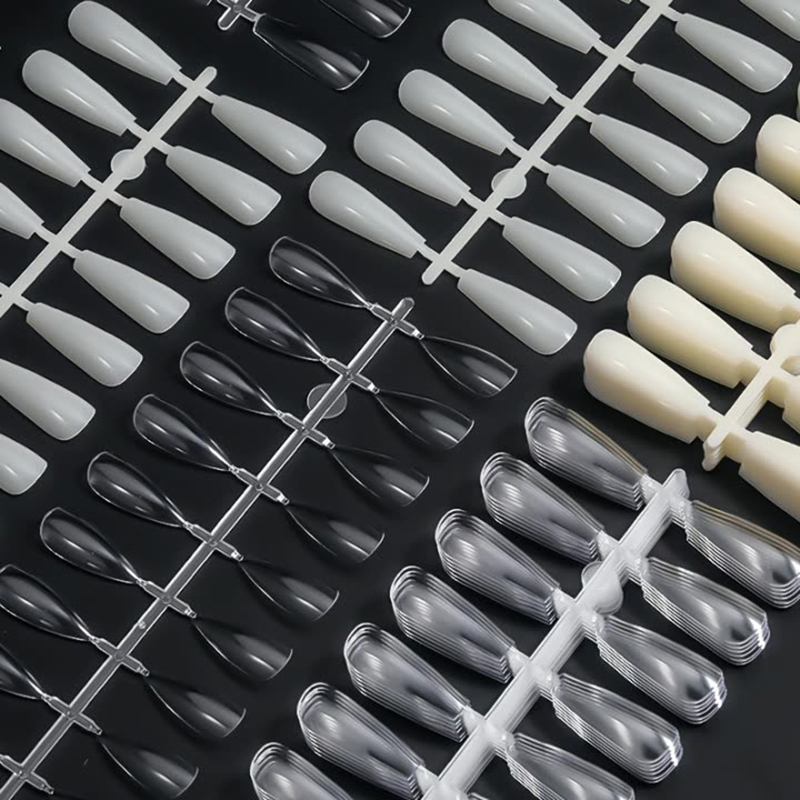 Eco-friendly Nail Colors board Salon Manicure Tools Nail Art Color Chart Display Plastic 240 Nail Tips Practice Rack