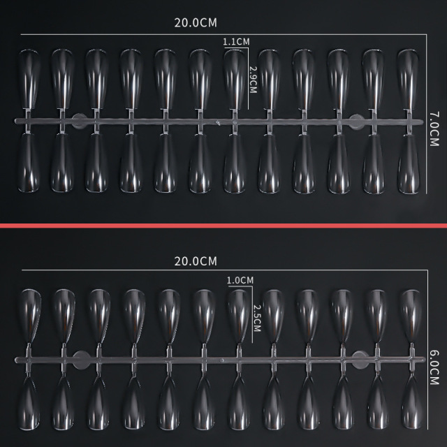 Eco-friendly Nail Colors board Salon Manicure Tools Nail Art Color Chart Display Plastic 240 Nail Tips Practice Rack