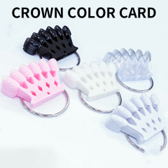 10 Pcs 5 Colors Nail Accessories Tool Pink Black Nail Contrast Card Plate Display Practice Nail Tips Color Display