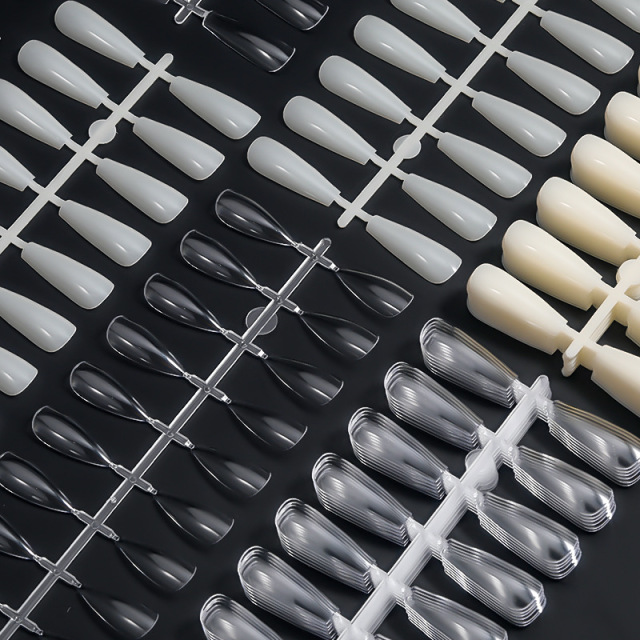 Eco-friendly Nail Colors board Salon Manicure Tools Nail Art Color Chart Display Plastic 240 Nail Tips Practice Rack