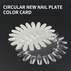 round wheels Nail Polish Color Display Board clear natural nail Color Showing Shelf Tips nail Sample Display Sticks