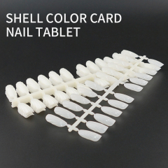 Nail Polish Color Card Chart Display Nail Art Practice Stick Stiletto Coffin False Nail Tips Manicure Supplier