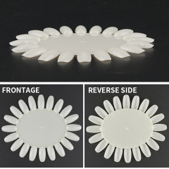 round wheels Nail Polish Color Display Board clear natural nail Color Showing Shelf Tips nail Sample Display Sticks