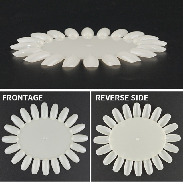 round wheels Nail Polish Color Display Board clear natural nail Color Showing Shelf Tips nail Sample Display Sticks