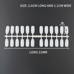 Nail Polish Color Card Chart Display Nail Art Practice Stick Stiletto Coffin False Nail Tips Manicure Supplier