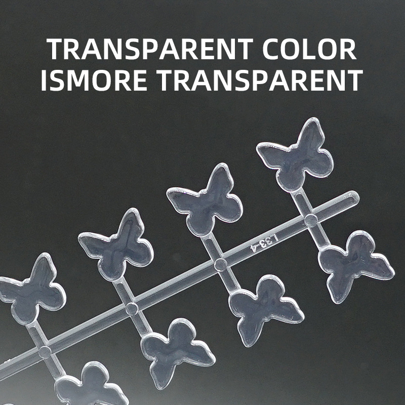 10Tips Transparent Natural Nail Polish Color Display Board Heart Water Shape Nail Desig Color Chart