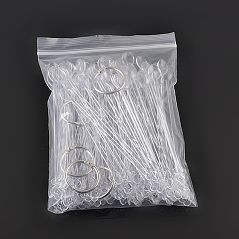 Natural Clear Removable Nail Display Tips Sticks Spoon Shape Samples sample Nail Art Color Chart