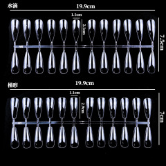 False Nail Tips Nature Clear Finger For Nail Art Display Acrylic Faux Ongles