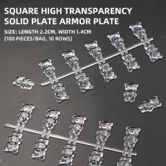 140pcs/set 3D Bear Nail Artificial Tips Display Card Nail Art Polish Swatch Practice Color Chart