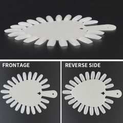 21tips False Nail Color Display with handle Nail Art Gel Polish Practice Board Manicure Tools