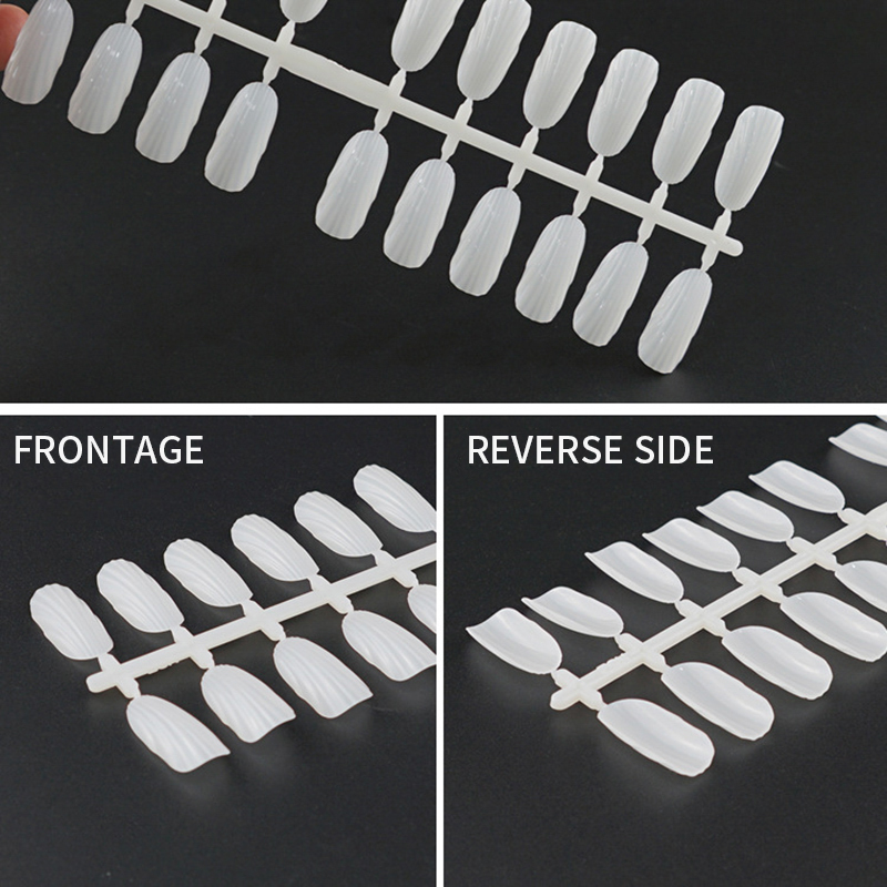 Nail Polish Color Card Chart Display Nail Art Practice Stick Stiletto Coffin False Nail Tips Manicure Supplier