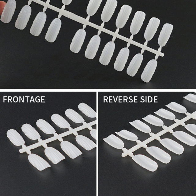 Nail Polish Color Card Chart Display Nail Art Practice Stick Stiletto Coffin False Nail Tips Manicure Supplier