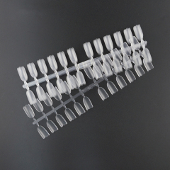 Manicure practice color card wavy nail polish color plate Manicure students practice nail color card to show fake nails.