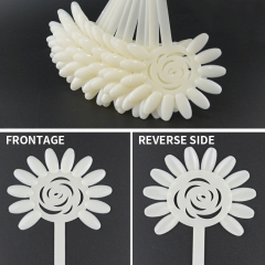 Nail Supplies Natural Clear Nail Polish Color Chart 120pcs Plastic Color Chart Sunflower False Nail Display Tips