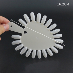 21tips False Nail Color Display with handle Nail Art Gel Polish Practice Board Manicure Tools