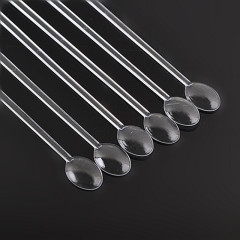 Natural Clear Removable Nail Display Tips Sticks Spoon Shape Samples sample Nail Art Color Chart