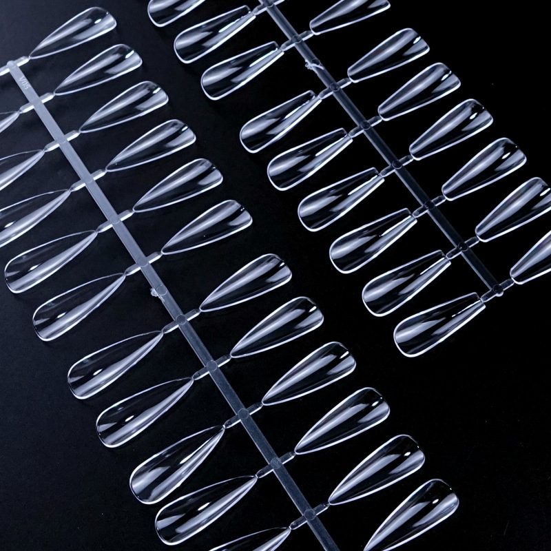False Nail Tips Nature Clear Finger For Nail Art Display Acrylic Faux Ongles