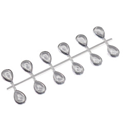 Nail solid printing transparent nail drop-shaped practice color card nail polish glue display board