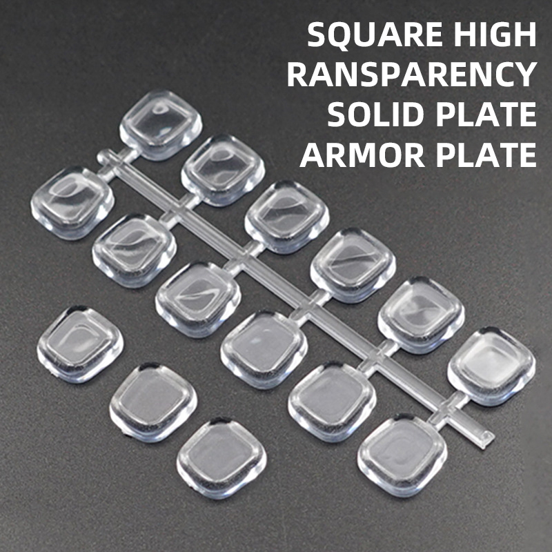 Manicure palette transparent mini bear peas love nail polish glue display palette flat solid color card