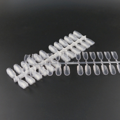 Nail Polish Color Card Chart Display Nail Art Practice Stick Stiletto Coffin False Nail Tips Manicure Supplier