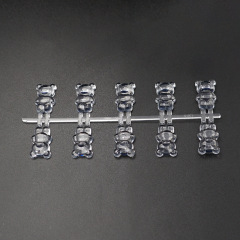 140pcs/set 3D Bear Nail Artificial Tips Display Card Nail Art Polish Swatch Practice Color Chart