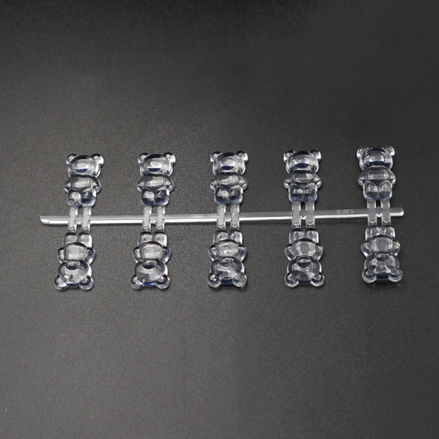 140pcs/set 3D Bear Nail Artificial Tips Display Card Nail Art Polish Swatch Practice Color Chart