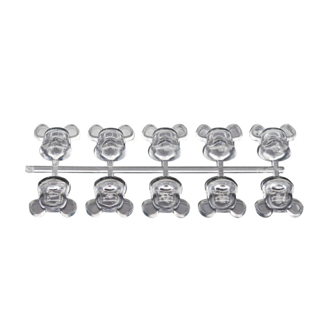 3D Bear Nail Artificial Tips Display Card Nail Art Polish Swatch Practice Color Chart