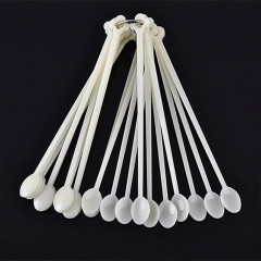 Natural Clear Removable Nail Display Tips Sticks Spoon Shape Samples sample Nail Art Color Chart