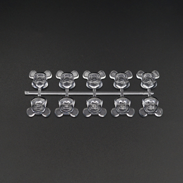 3D Bear Nail Artificial Tips Display Card Nail Art Polish Swatch Practice Color Chart