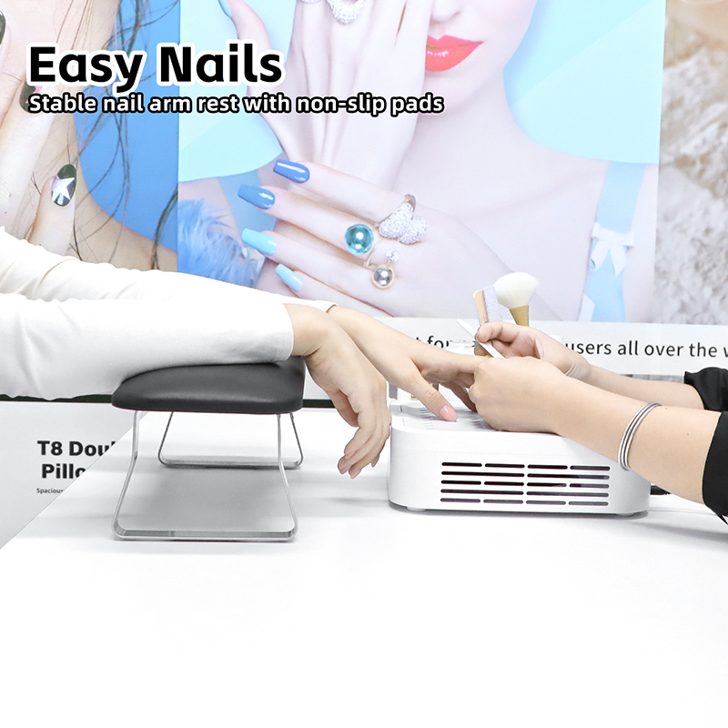 Professional Durable Nail Art Supports Hand Arm Rest Manicure Pillow Soft Leather Pedicure Foot Rest Pillow