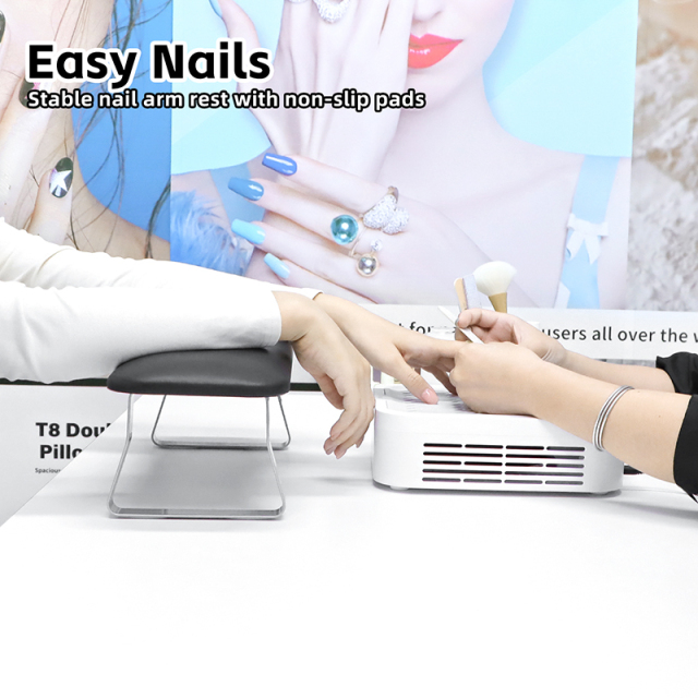 Professional Durable Nail Art Supports Hand Arm Rest Manicure Pillow Soft Leather Pedicure Foot Rest Pillow