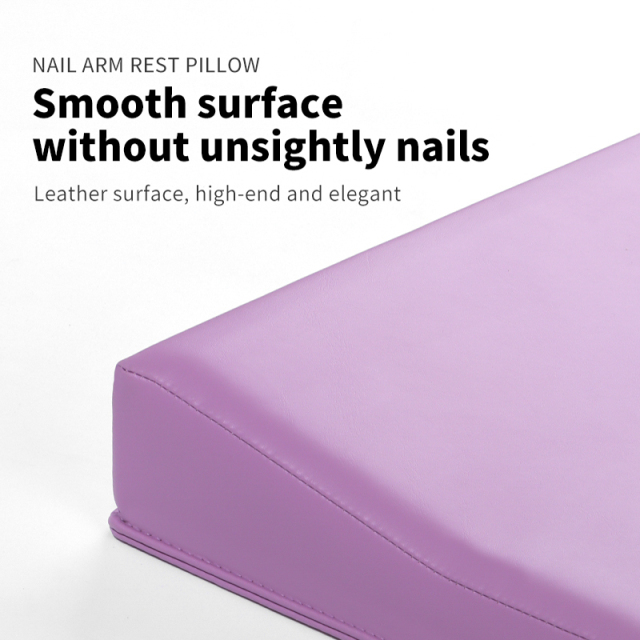 Waterproof Hand Pillow PU Leather Square and Round Easy to Clean Nail Art Manicure Hand Pillow Nail Arm Rest for Nail Salon