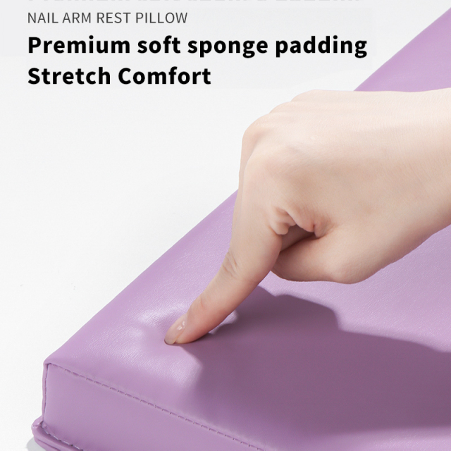 Waterproof Hand Pillow PU Leather Square and Round Easy to Clean Nail Art Manicure Hand Pillow Nail Arm Rest for Nail Salon