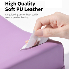 Waterproof Hand Pillow PU Leather Square and Round Easy to Clean Nail Art Manicure Hand Pillow Nail Arm Rest for Nail Salon
