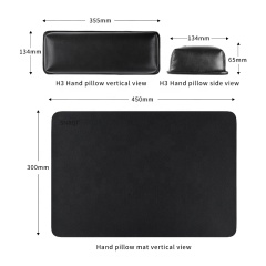 Good Quality Salon Soft PU Leather Manicure Nail arm rest hand pillow with table Mat