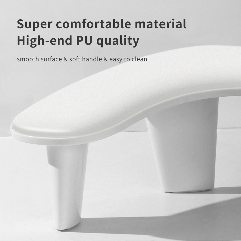Professional Nail Arm Rest Hand Pillow Portable Detachable Bracket Ergonomic Design PU Leather Arm Rest For Nails