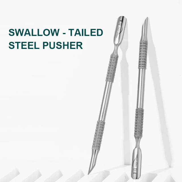 Steel nail-pushing stainless steel double-head nursing exfoliating nail manicure tool