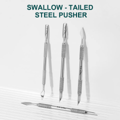 Steel nail-pushing stainless steel double-head nursing exfoliating nail manicure tool