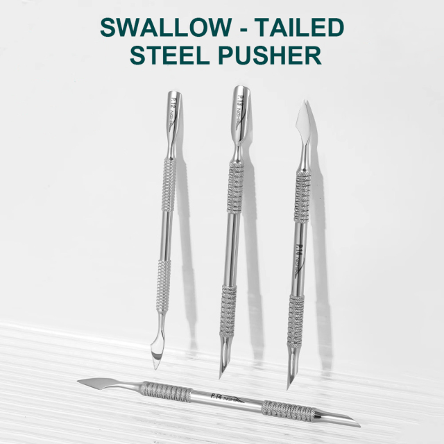 Steel nail-pushing stainless steel double-head nursing exfoliating nail manicure tool