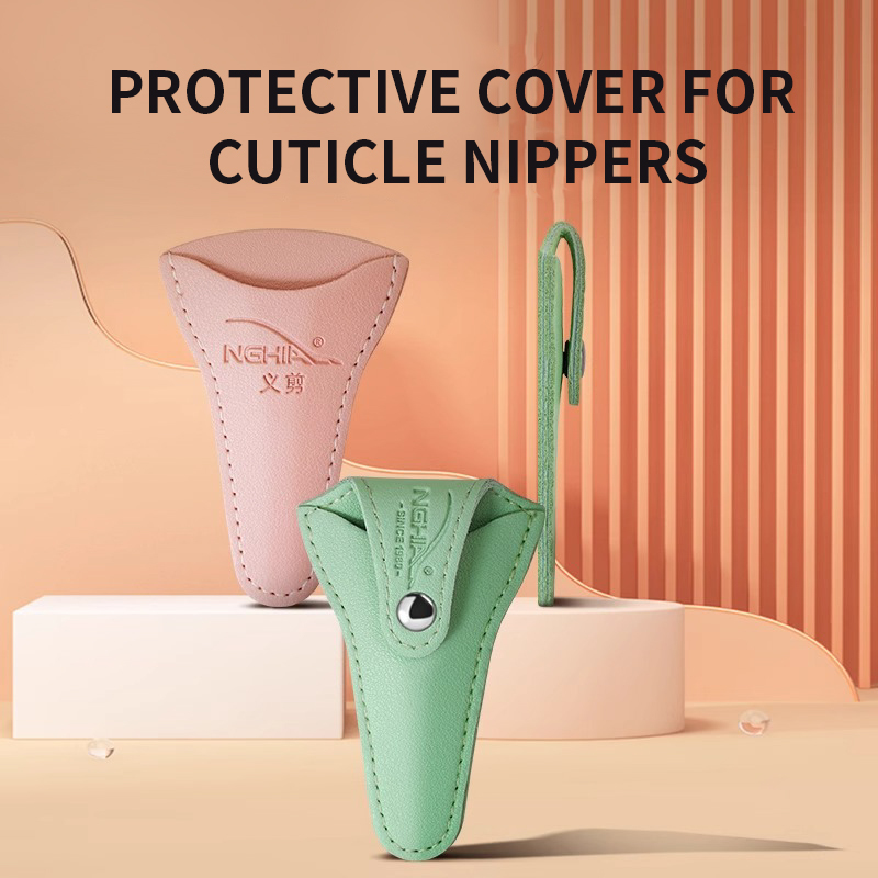 Dead skin scissors protective sleeve PU leather thickened wear-resistant easy scissors anti-falling sleeve dead skin pliers bag nail special tools