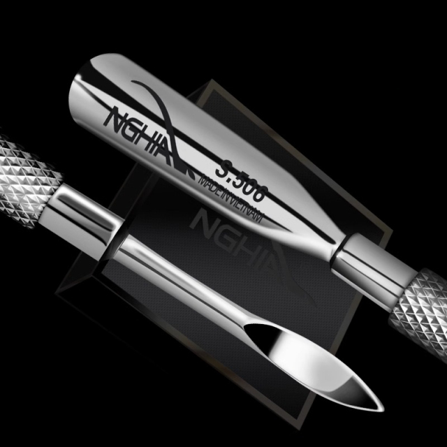 Steel nail clipper S506 stainless steel double-head care exfoliating nail manicure tool