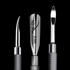 Steel nail clipper S506 stainless steel double-head care exfoliating nail manicure tool