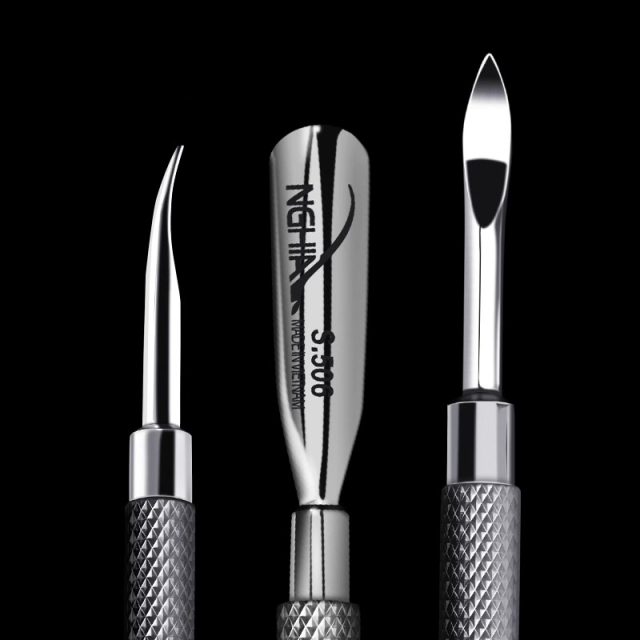 Steel nail clipper S506 stainless steel double-head care exfoliating nail manicure tool