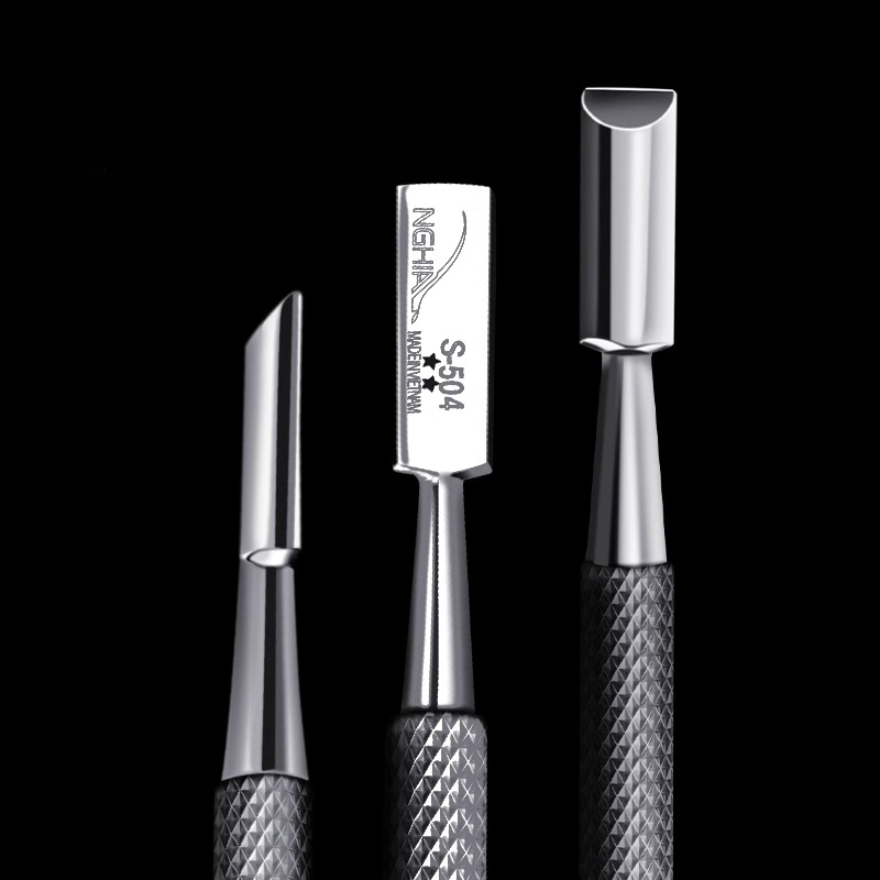 Steel nail clipper S504 stainless steel double-head care exfoliating nail manicure tool