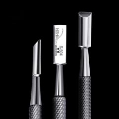 Steel nail clipper S504 stainless steel double-head care exfoliating nail manicure tool