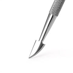 Steel nail clipper S514 stainless steel double-head care exfoliating nail manicure tool